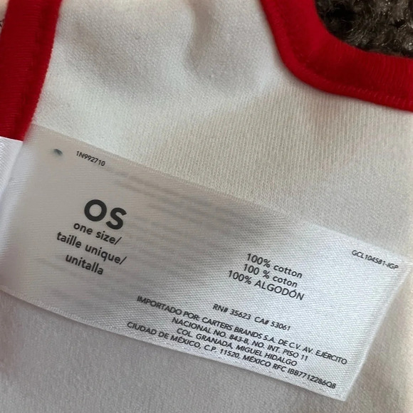 NWT “My First Christmas Bib” by Carters - Picture 6 of 6